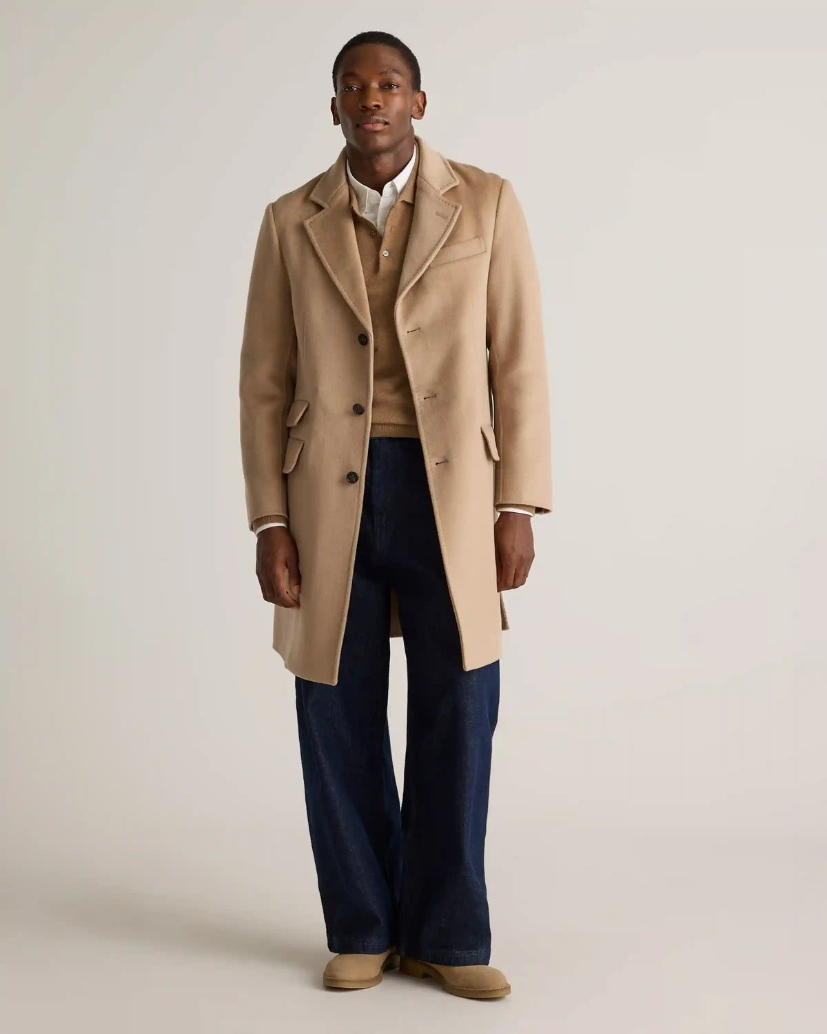 100% Mongolian Cashmere Double-Faced Overcoat