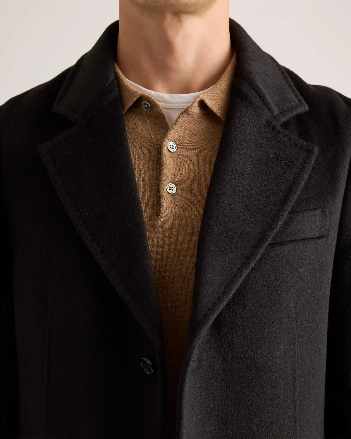 100% Mongolian Cashmere Double-Faced Overcoat