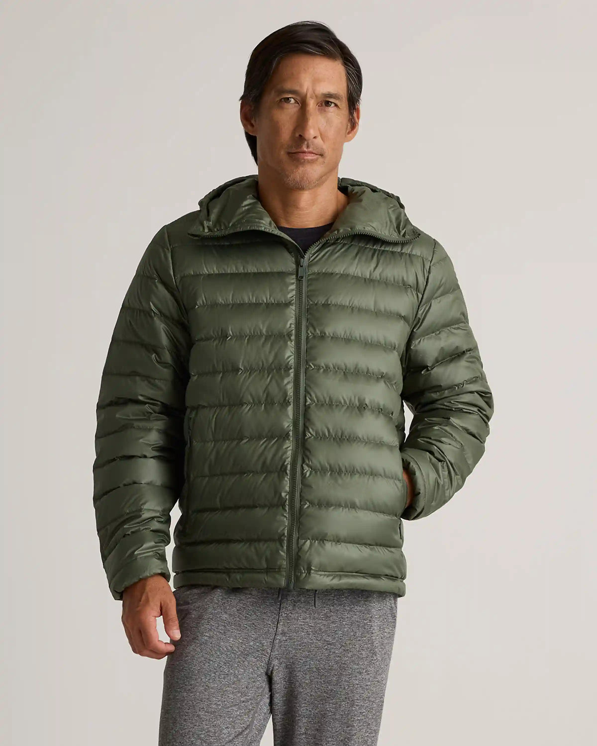 Lightweight Down Packable Puffer Hooded Jacket