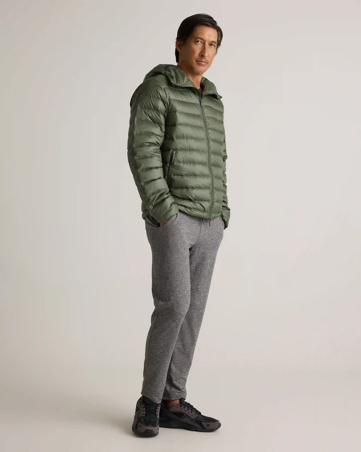Lightweight Down Packable Puffer Hooded Jacket