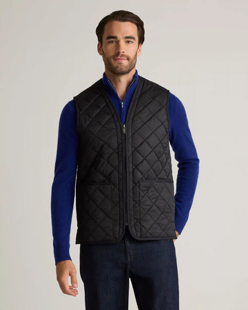 Featherless Quilted Fleece-Lined Liner Vest
