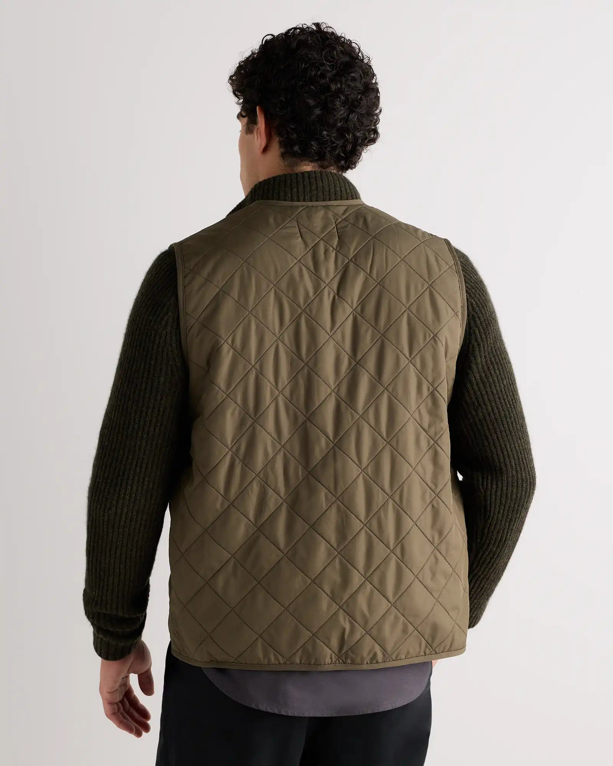 Featherless Quilted Fleece-Lined Liner Vest