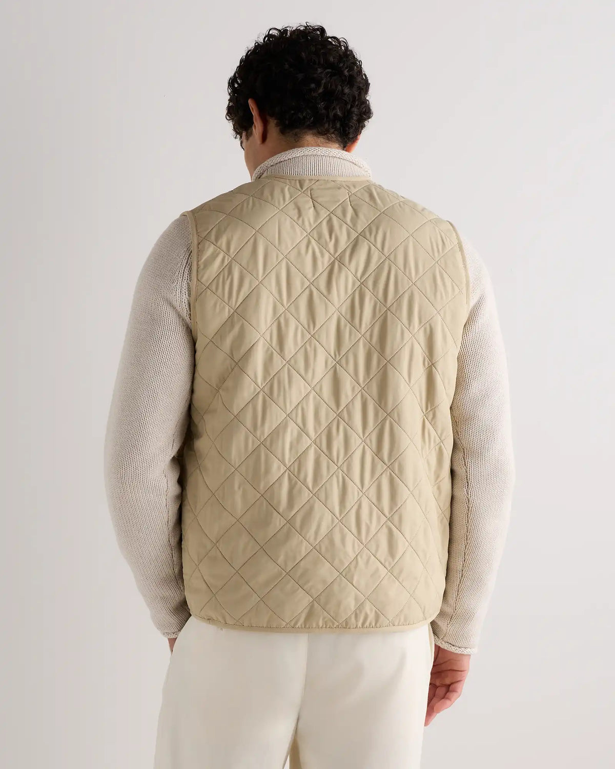 Featherless Quilted Fleece-Lined Liner Vest