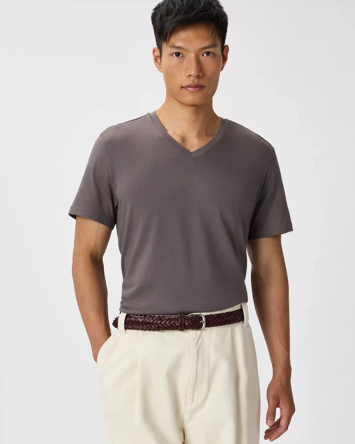 Cotton Modal V-Neck Tee