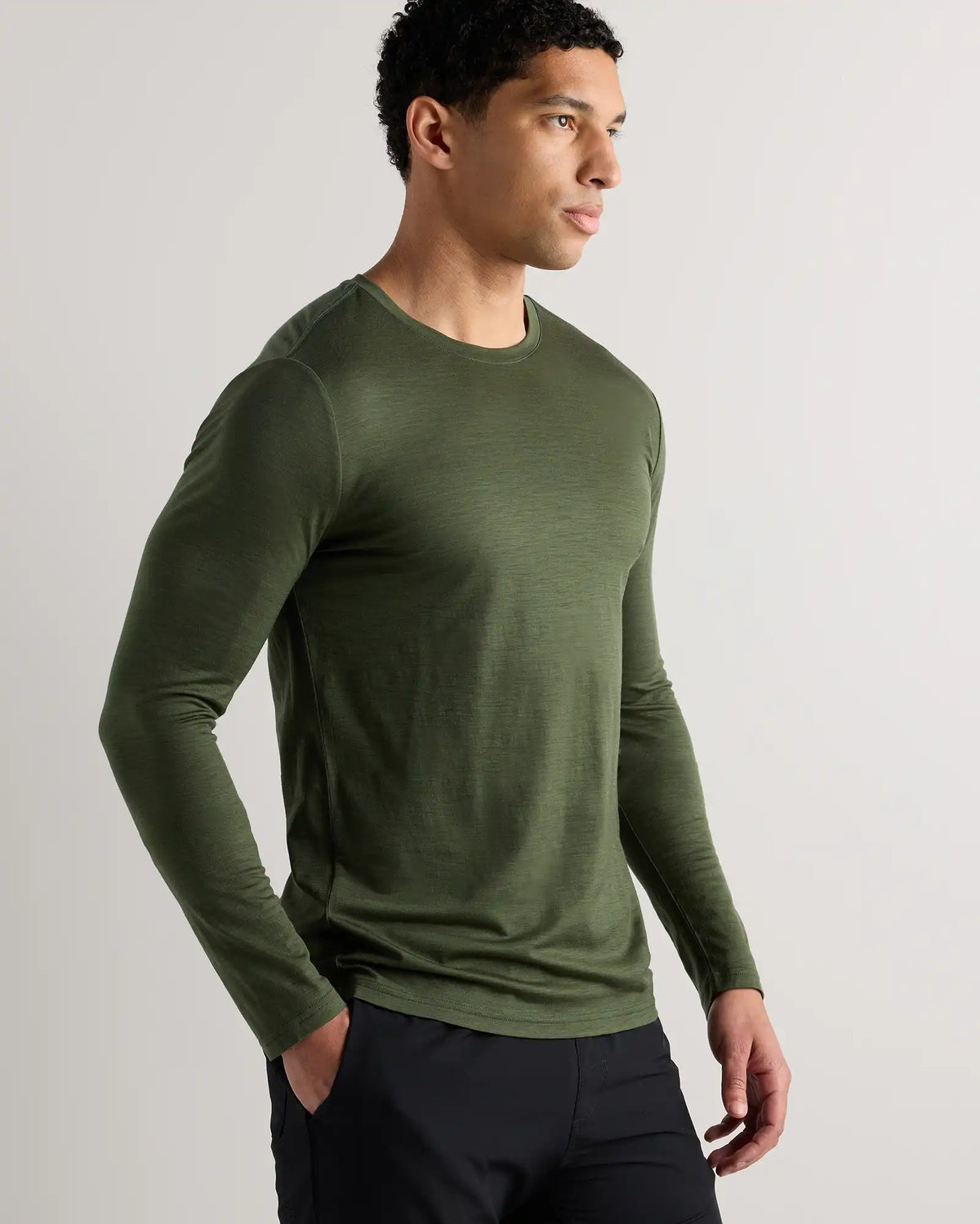 100% Merino Wool All-Season Long Sleeve Base Layer Tee