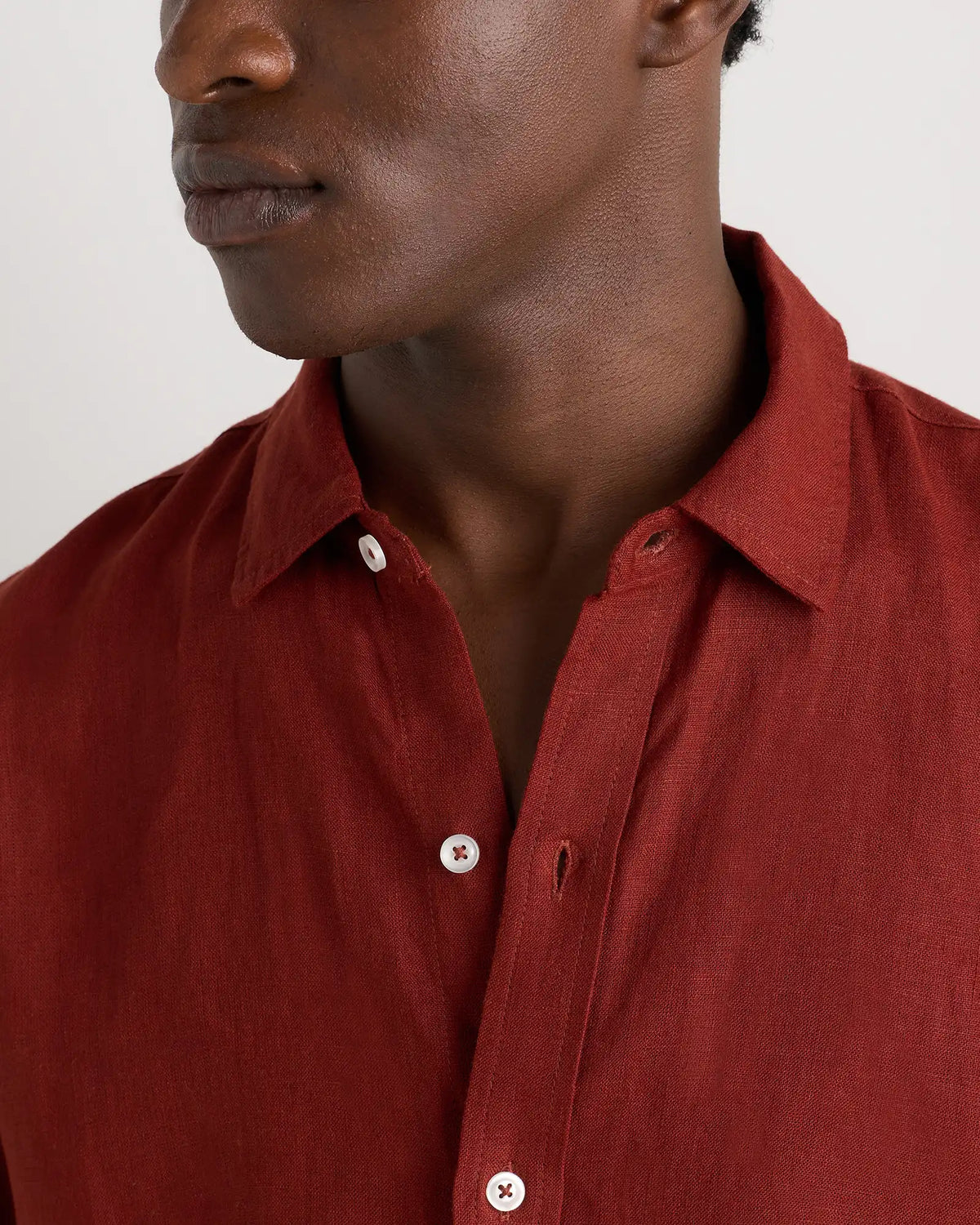 100% European Linen Relaxed Short Sleeve Shirt