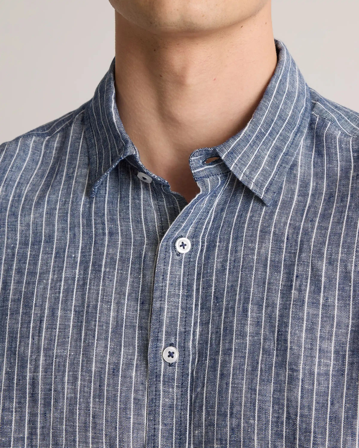 100% European Linen Relaxed Short Sleeve Shirt
