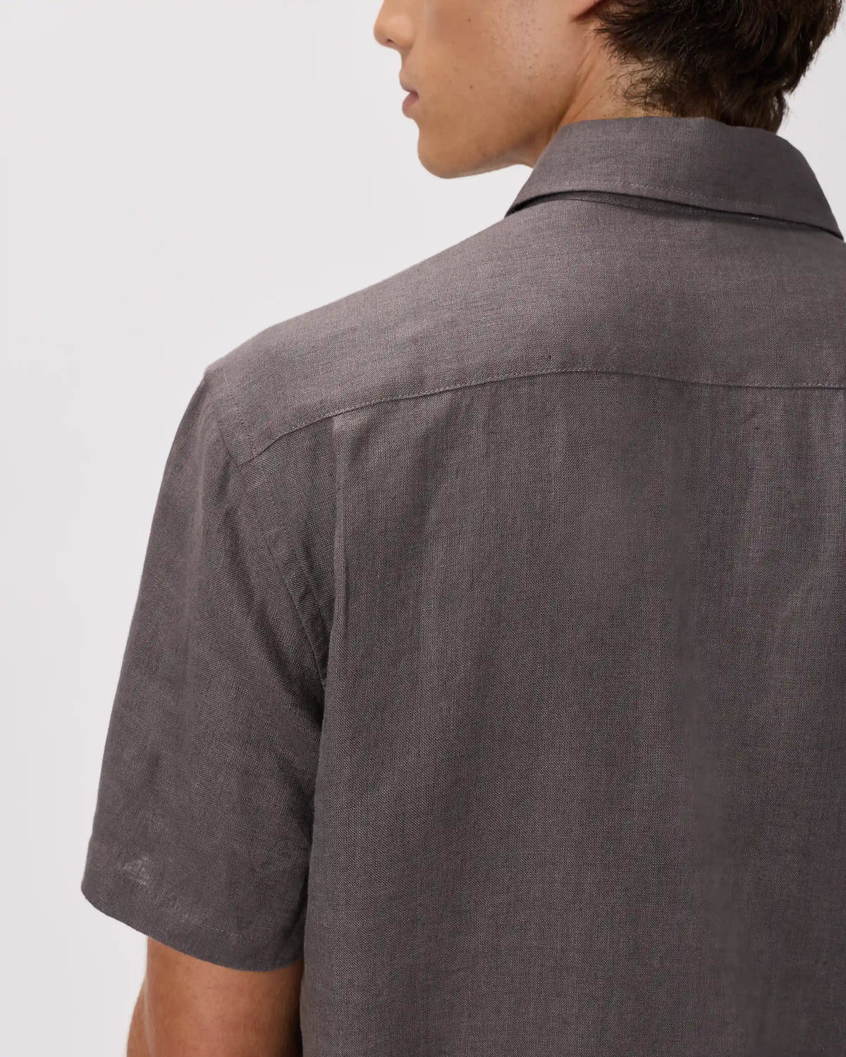 100% European Linen Relaxed Short Sleeve Shirt
