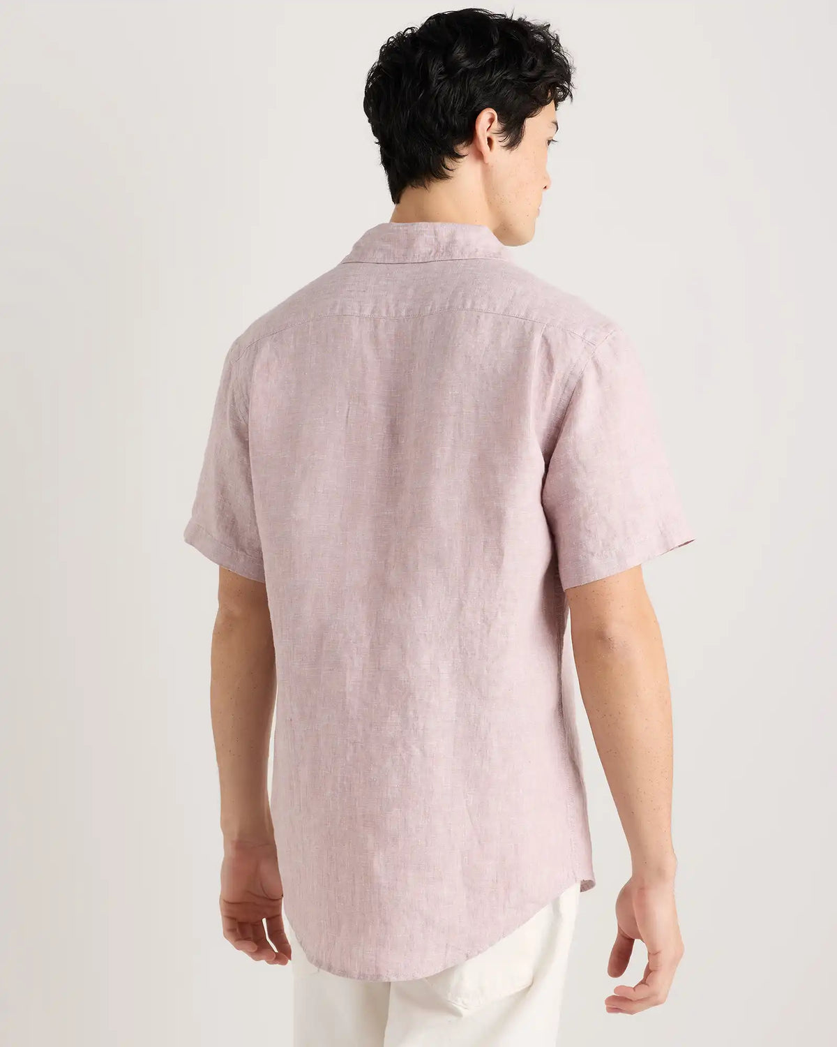 100% European Linen Relaxed Short Sleeve Shirt