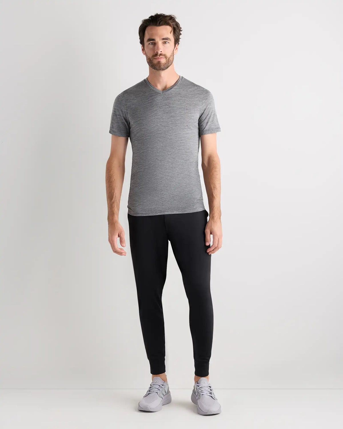 100% Merino Wool All-Season V-Neck Base Layer Tee