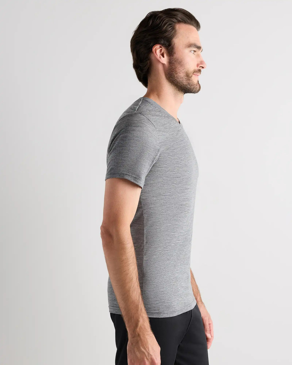 100% Merino Wool All-Season V-Neck Base Layer Tee