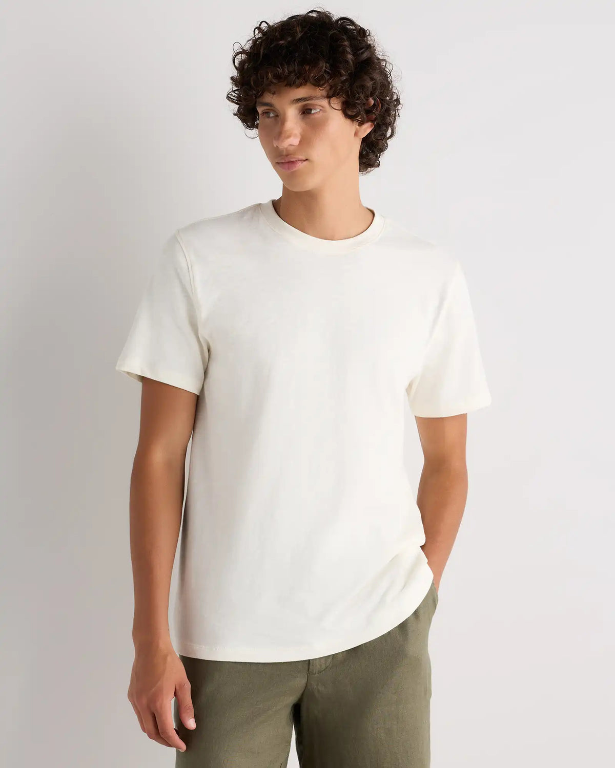 100% Organic Cotton Slub Crewneck Tee