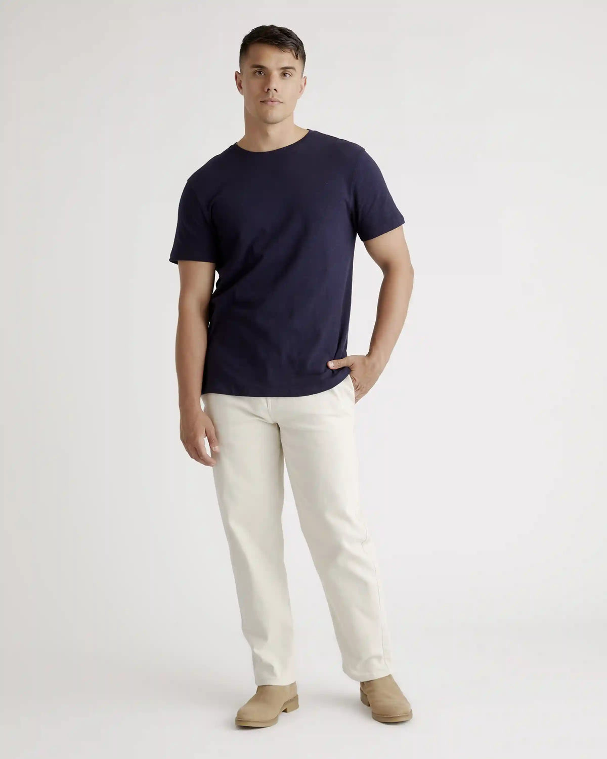 100% Organic Cotton Slub Crewneck Tee