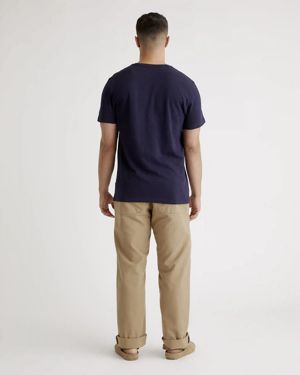 100% Organic Cotton Slub V-Neck Tee