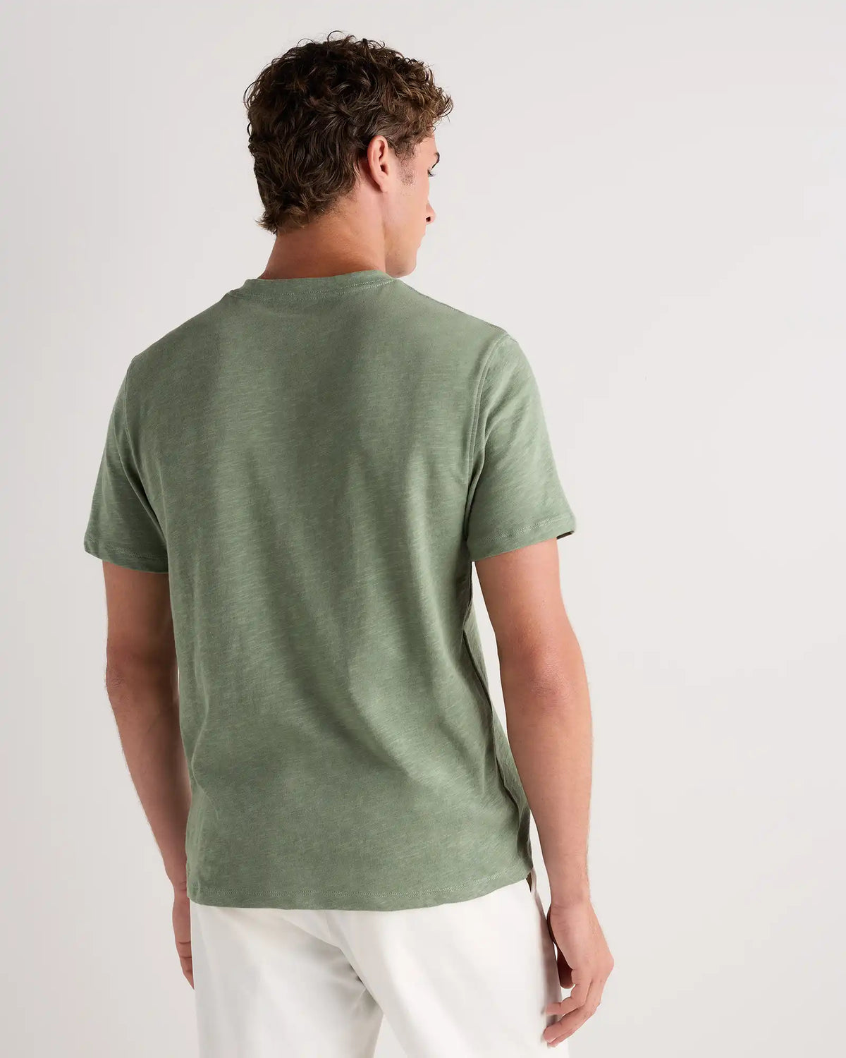 100% Organic Cotton Slub V-Neck Tee