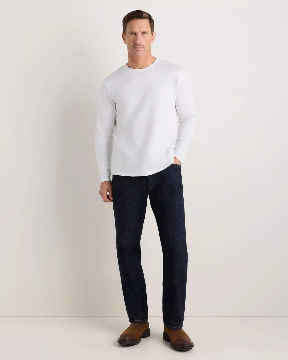 100% Organic Cotton Slub Long Sleeve Tee