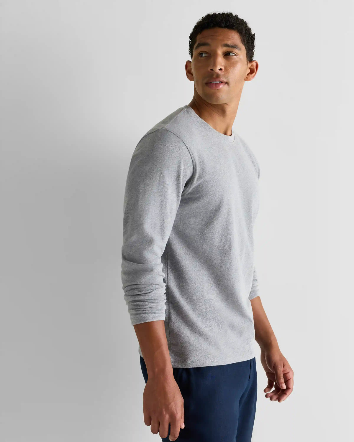 100% Organic Cotton Slub Long Sleeve Tee