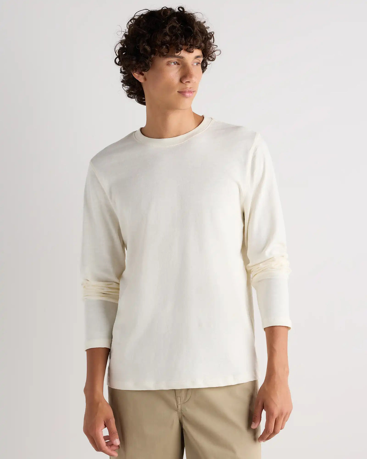 100% Organic Cotton Slub Long Sleeve Tee
