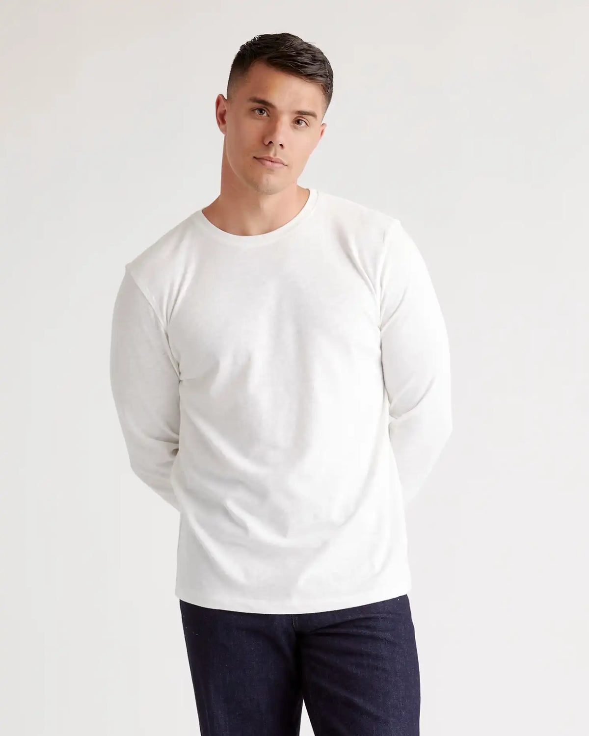 100% Organic Cotton Slub Long Sleeve Tee