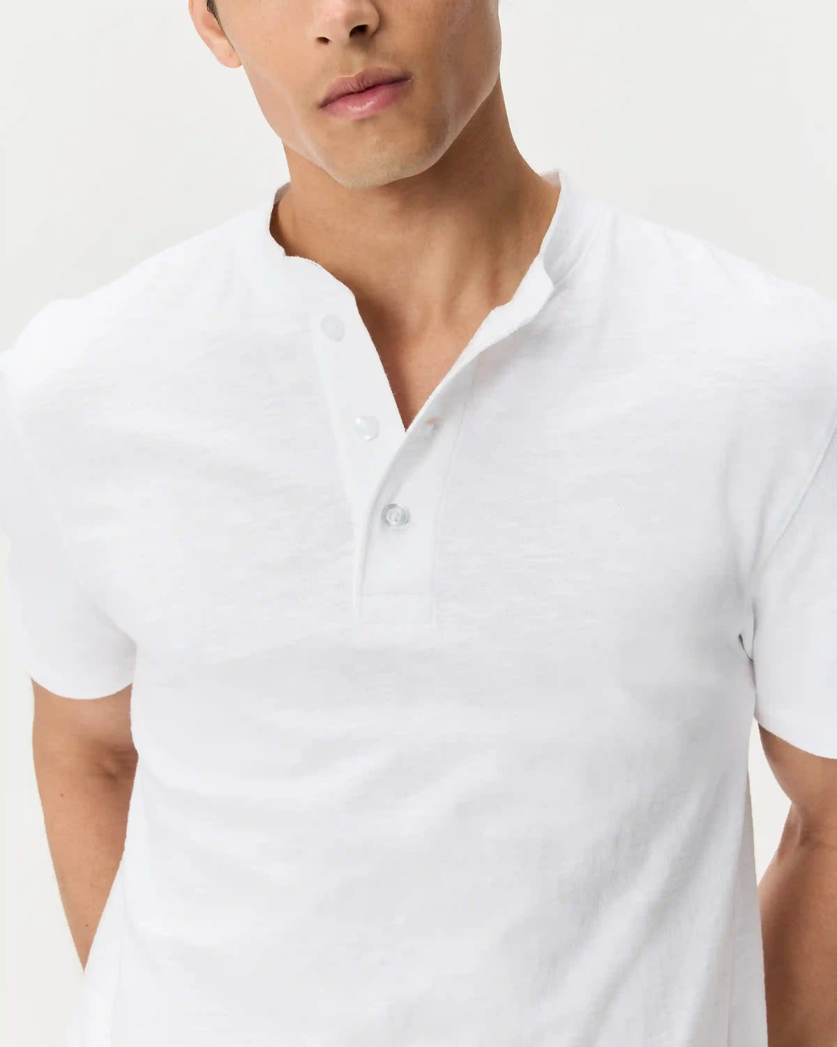 100% Organic Cotton Slub Henley Tee