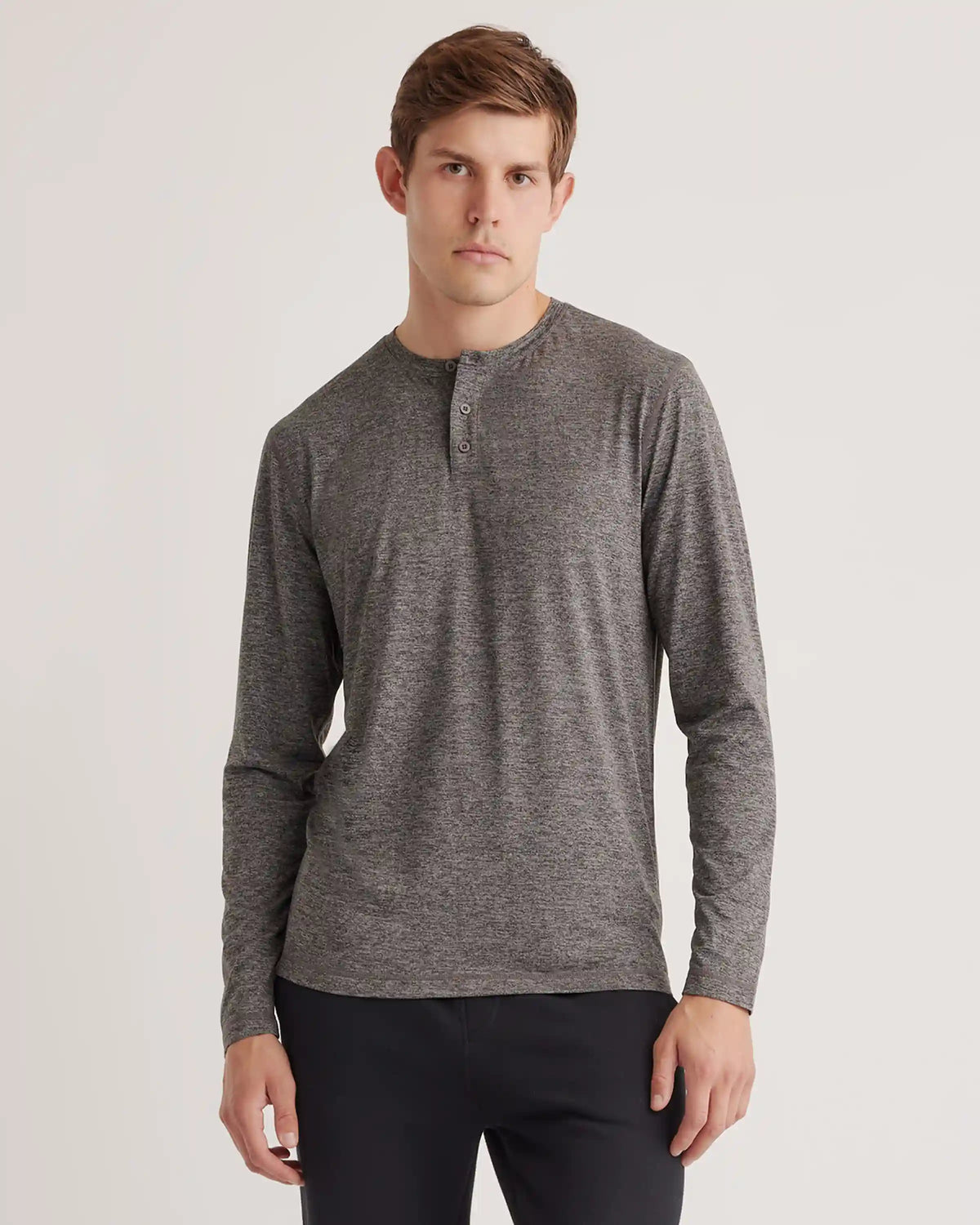 Flowknit Breeze Performance Long Sleeve Henley Tee