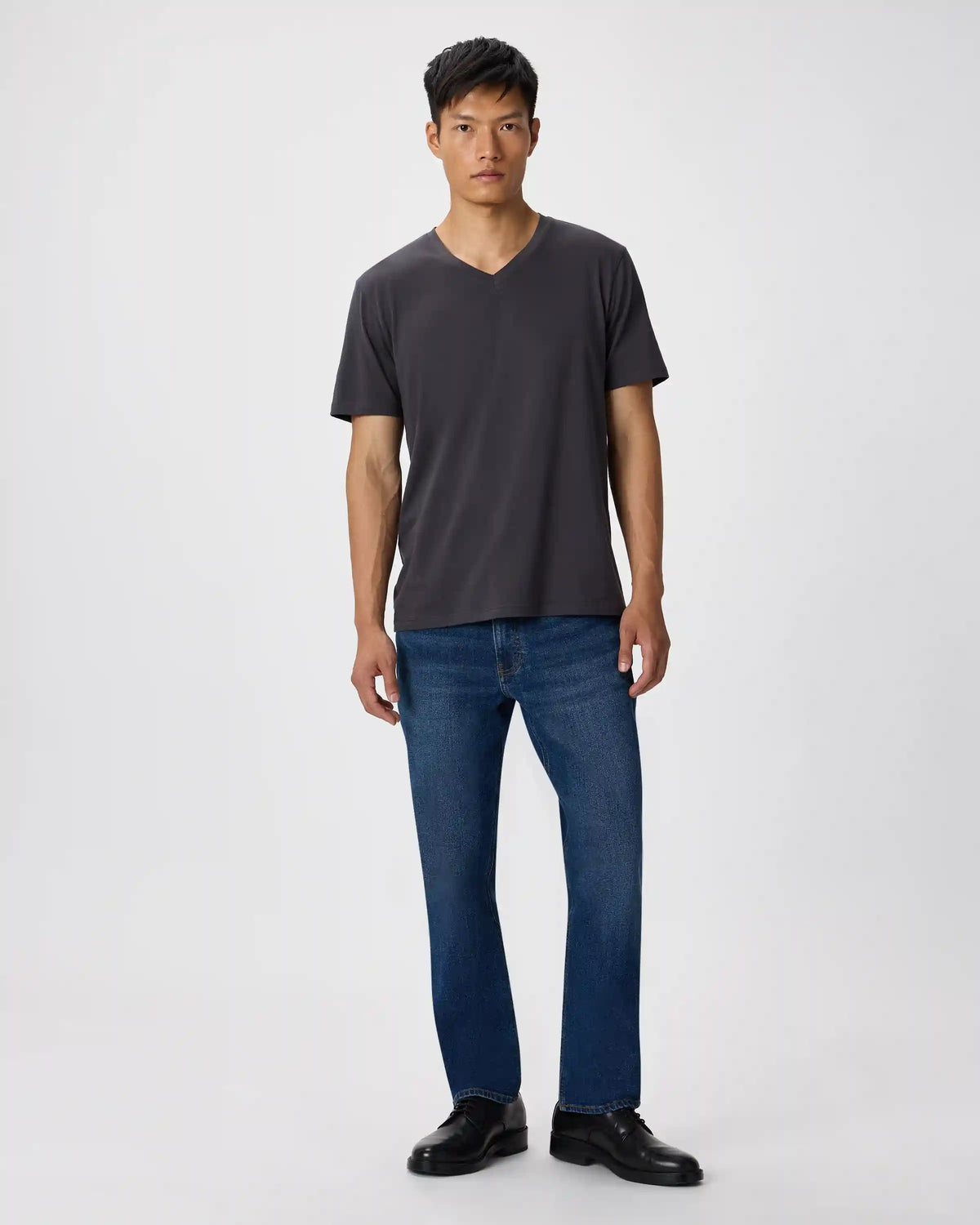 100% Pima Cotton Luxe Touch V-Neck Tee