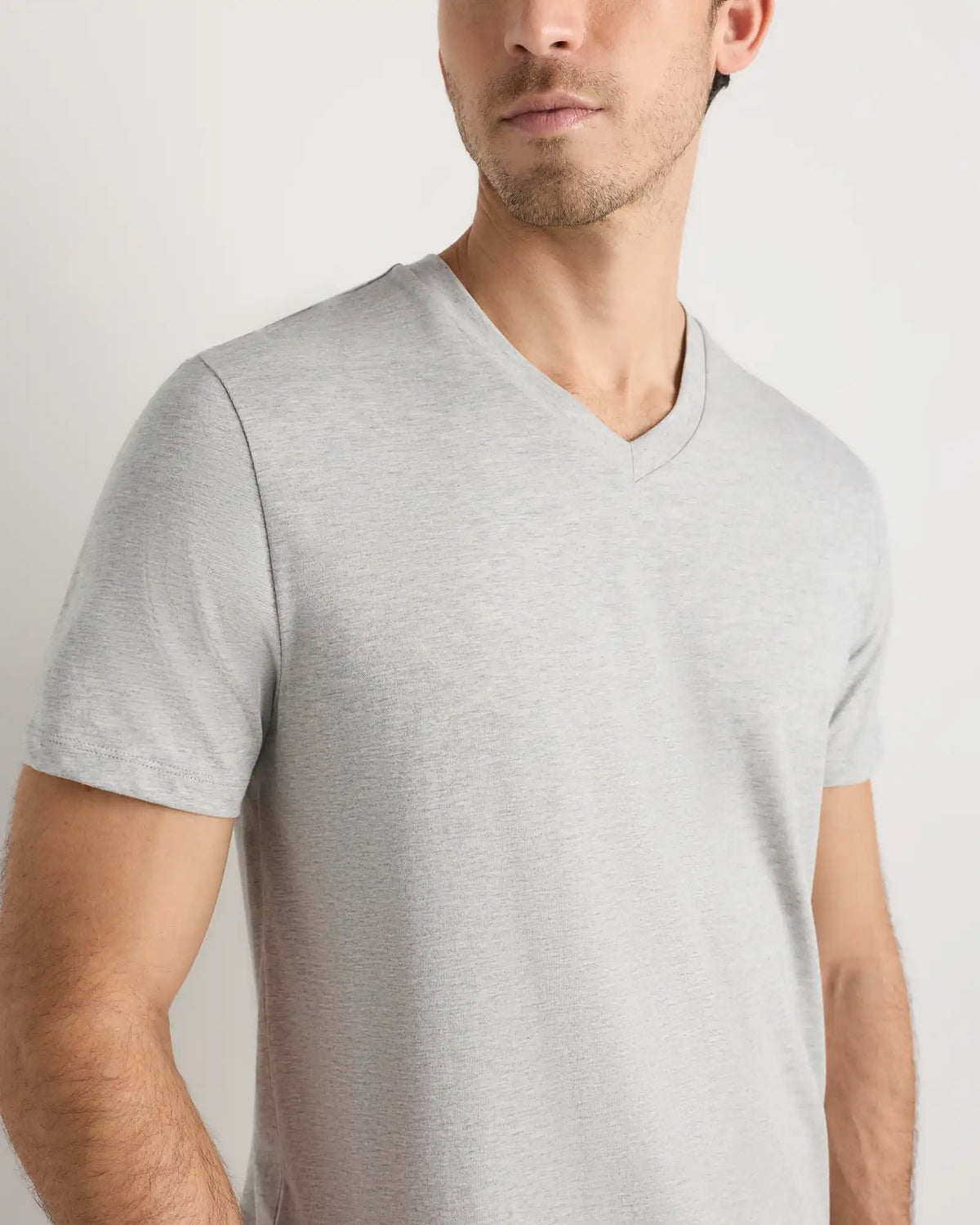 100% Pima Cotton Luxe Touch V-Neck Tee