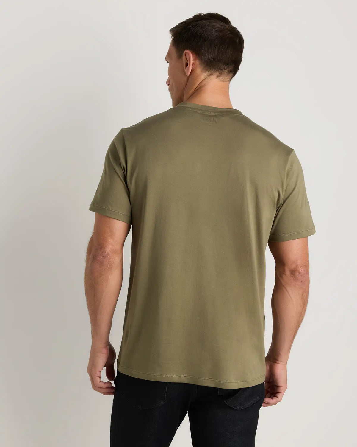 100% Pima Cotton Luxe Touch V-Neck Tee