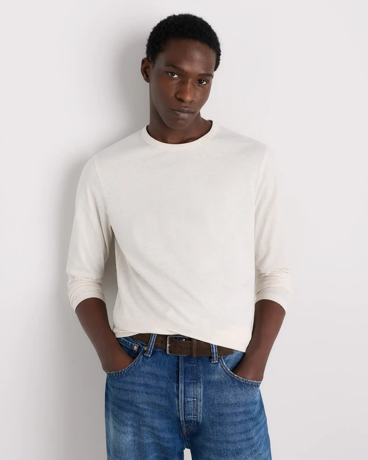 100% Pima Cotton Luxe Touch Long Sleeve Tee