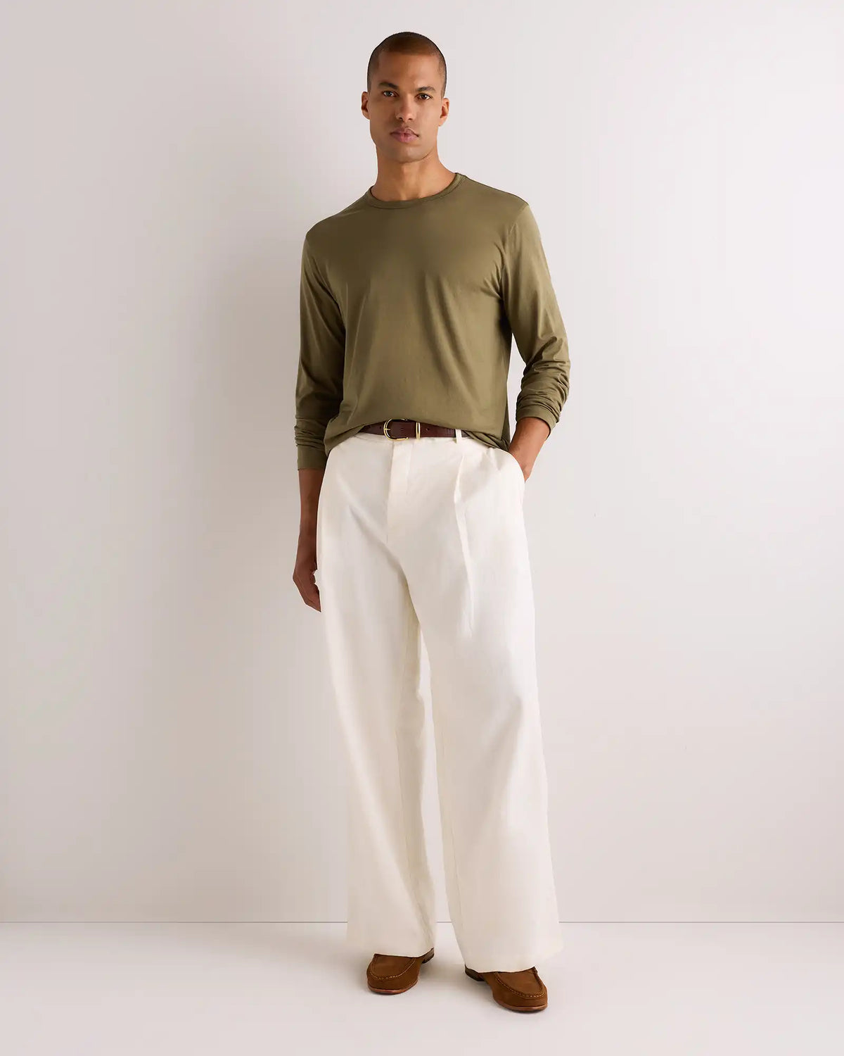 100% Pima Cotton Luxe Touch Long Sleeve Tee