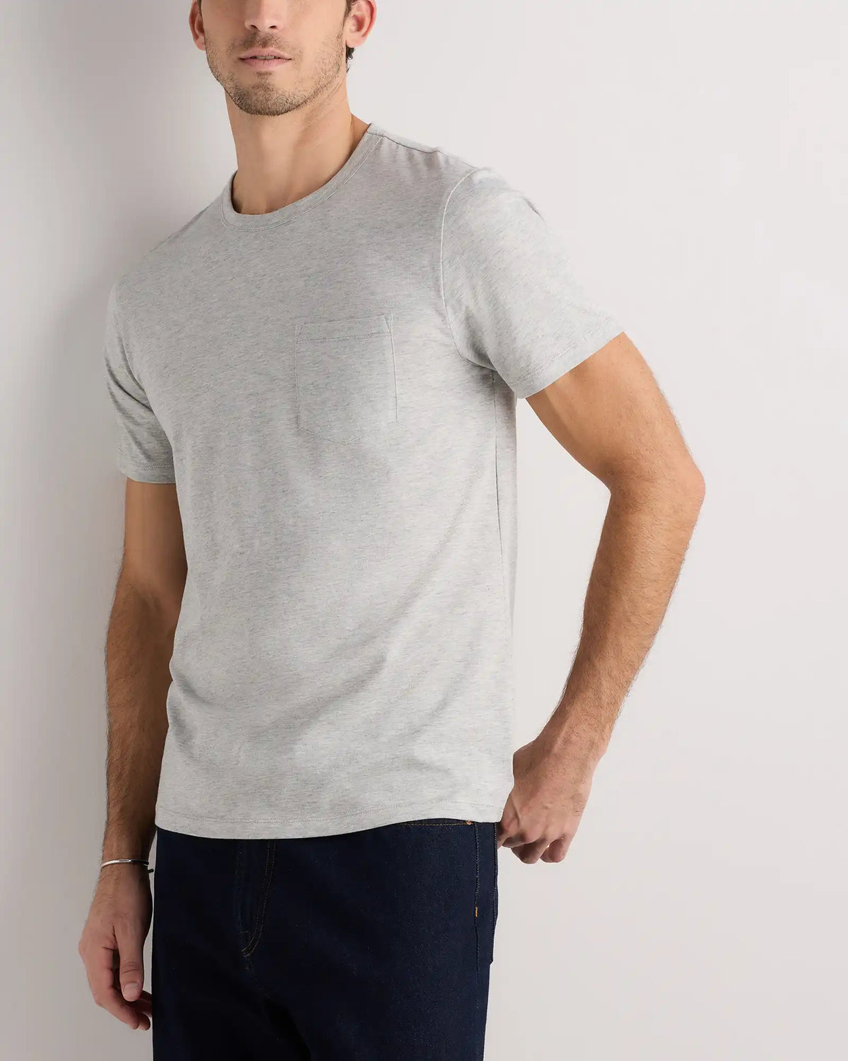 100% Pima Cotton Luxe Touch Pocket Tee