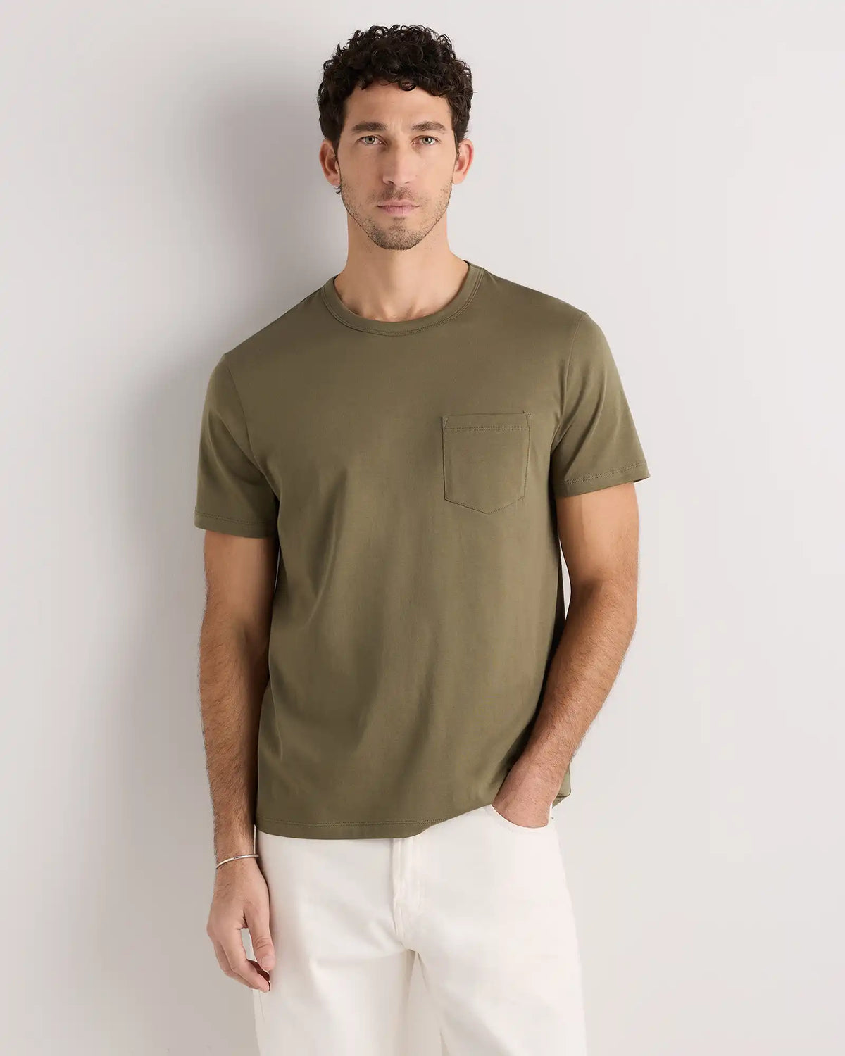 100% Pima Cotton Luxe Touch Pocket Tee
