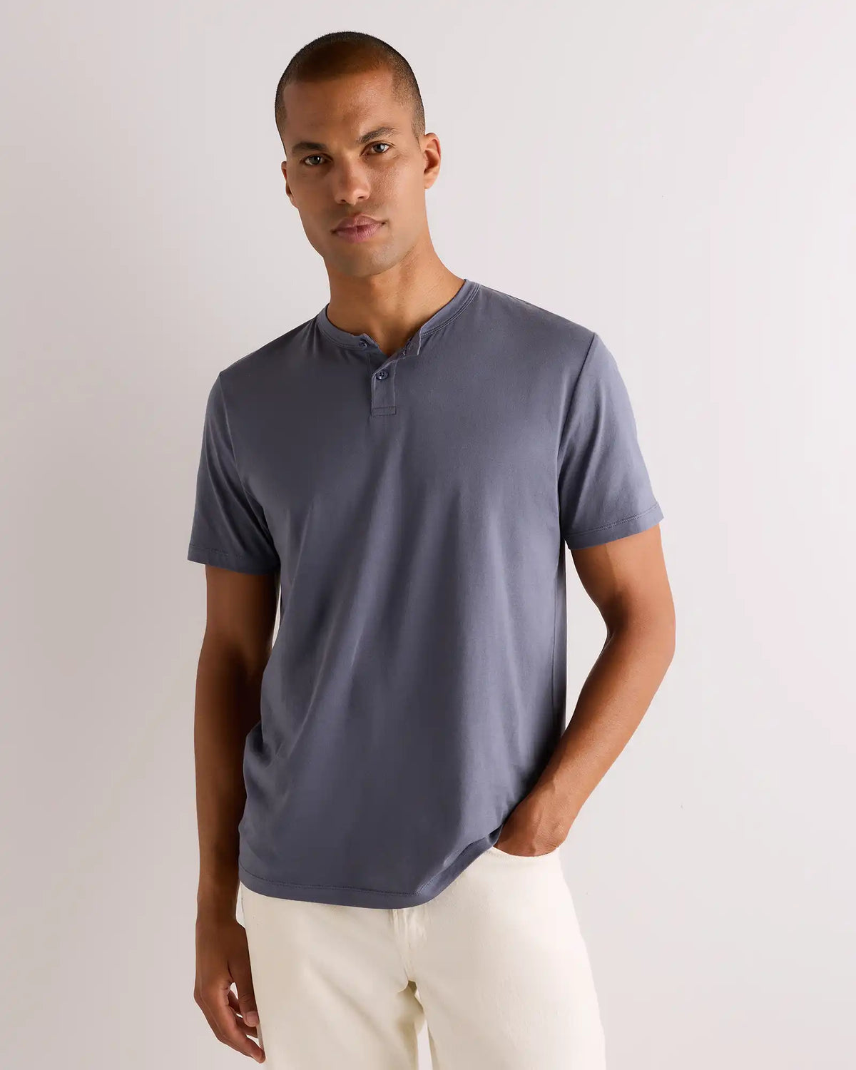 100% Pima Cotton Luxe Touch Henley
