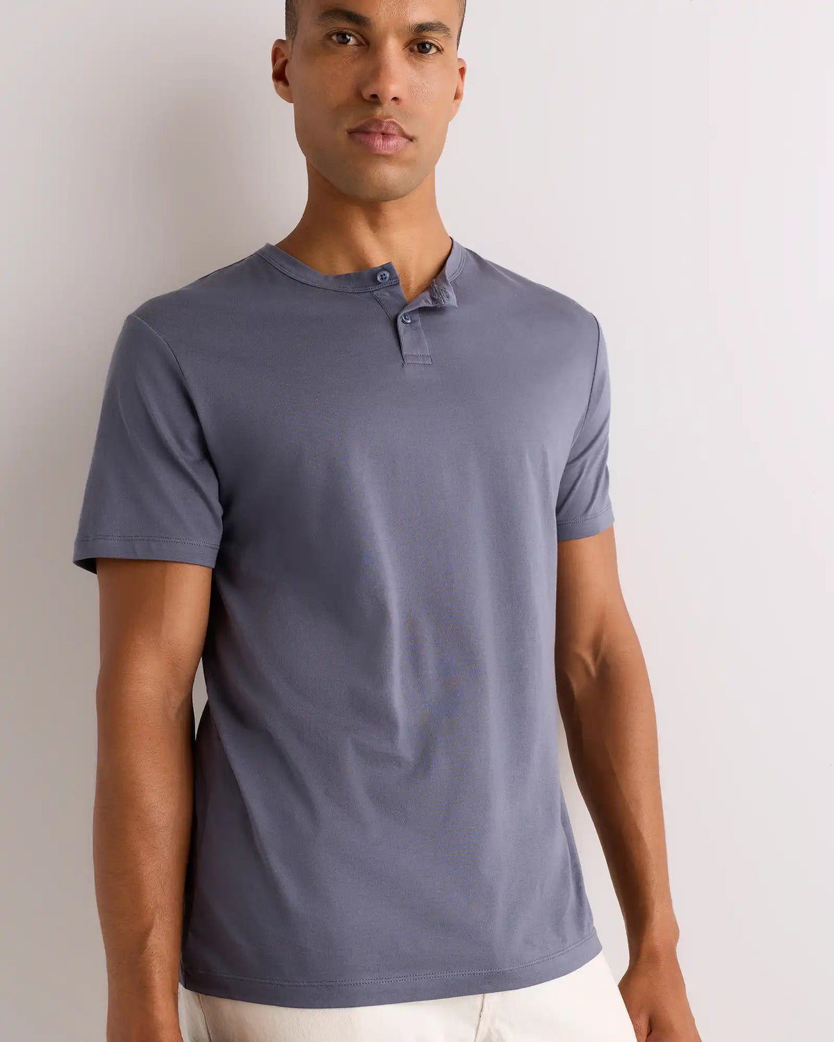 100% Pima Cotton Luxe Touch Henley