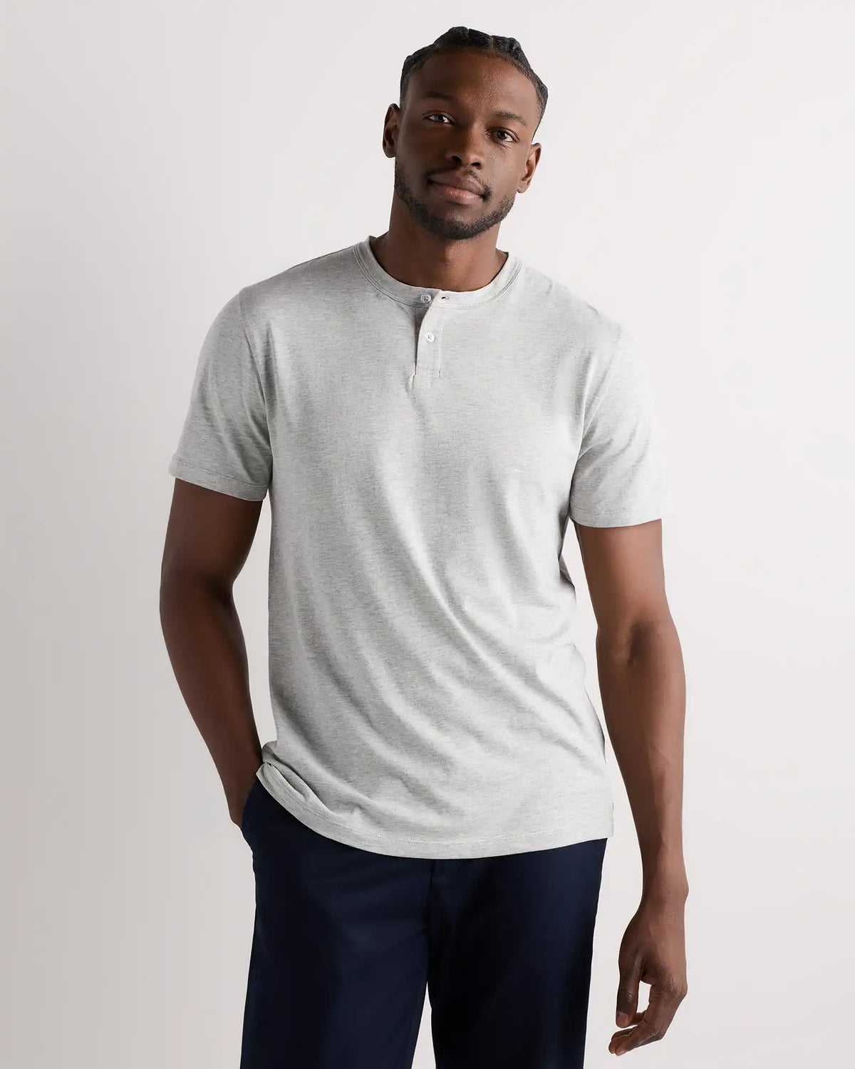 100% Pima Cotton Luxe Touch Henley