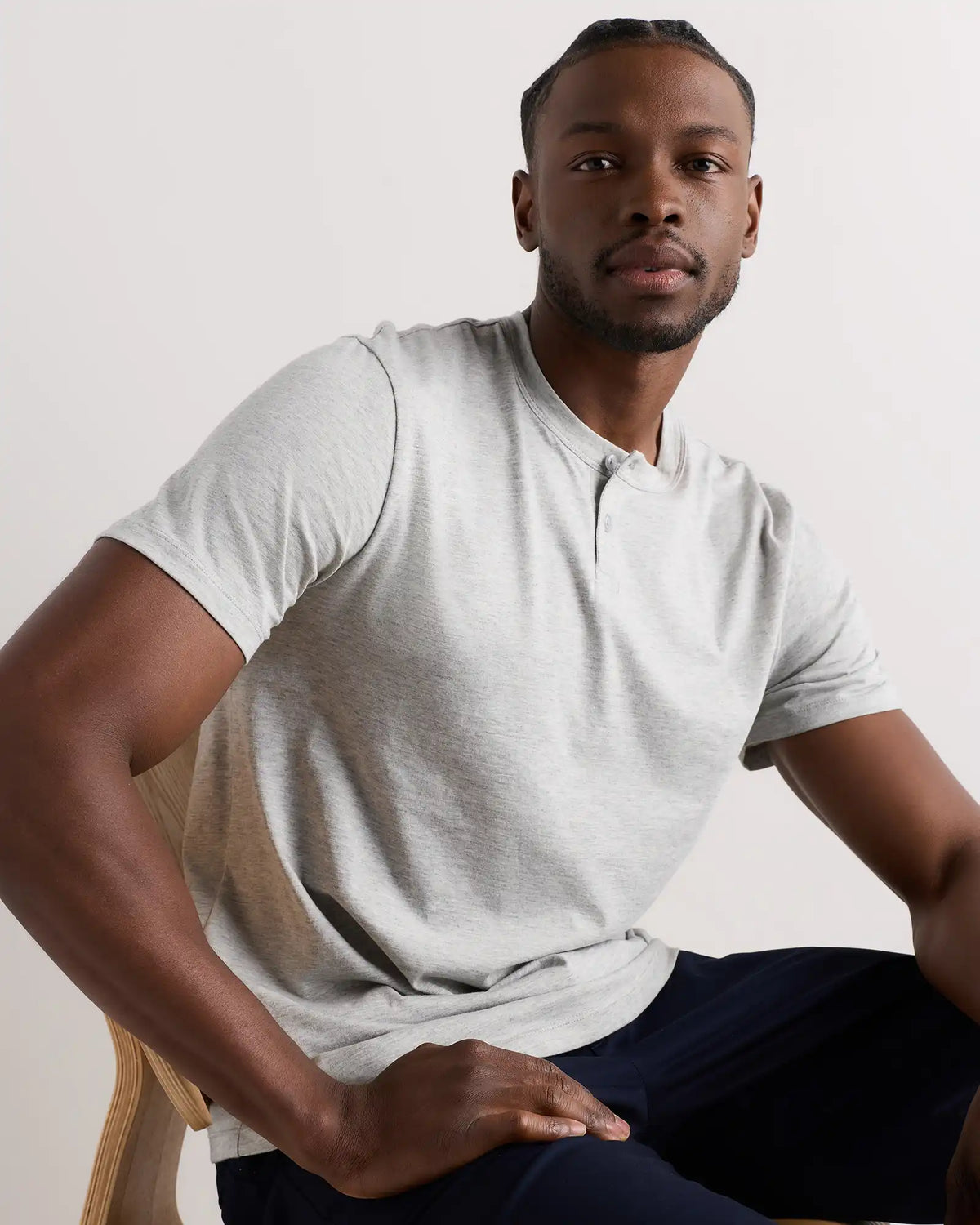 100% Pima Cotton Luxe Touch Henley