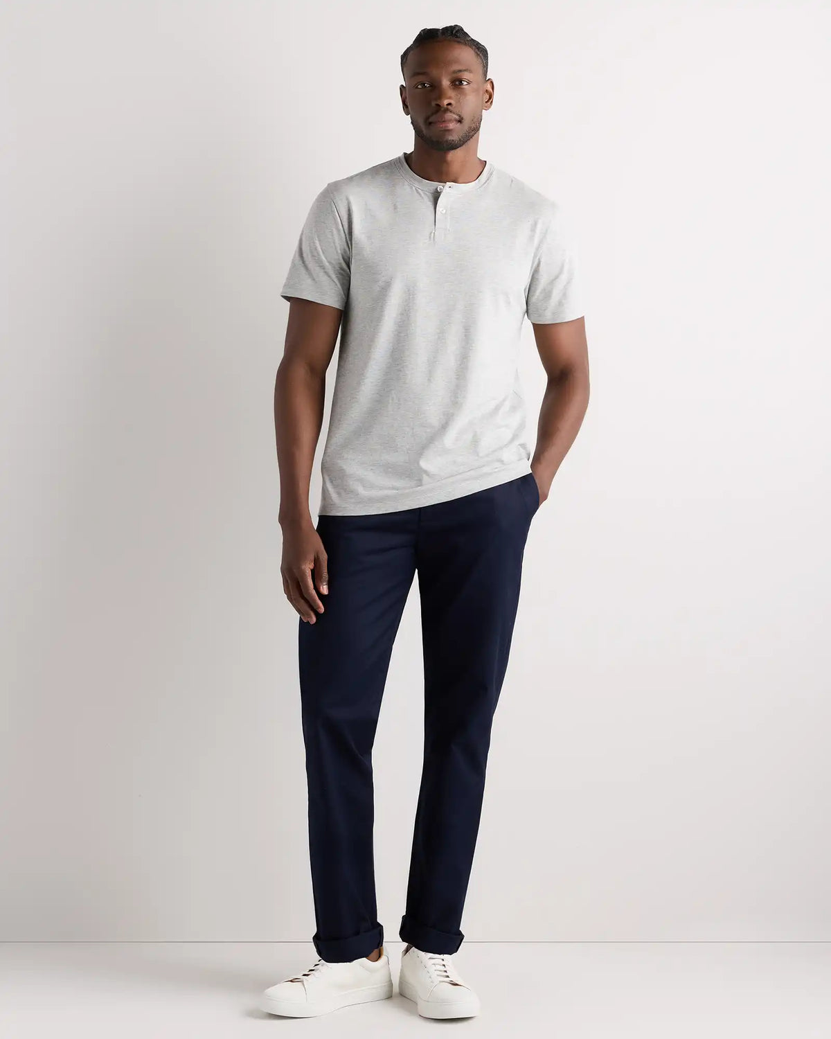 100% Pima Cotton Luxe Touch Henley