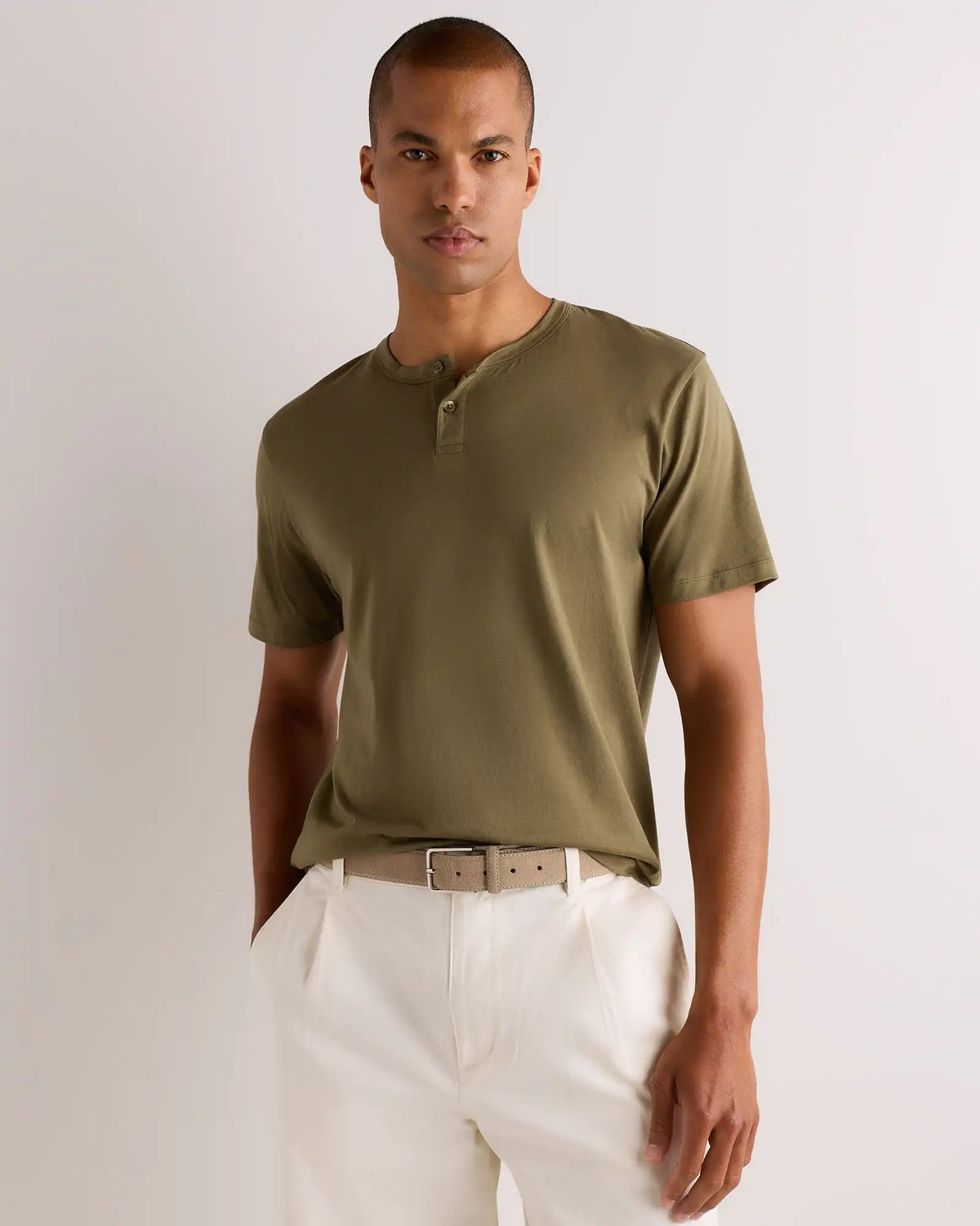 100% Pima Cotton Luxe Touch Henley