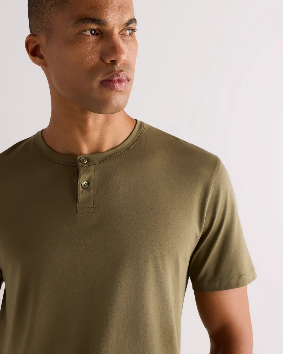 100% Pima Cotton Luxe Touch Henley