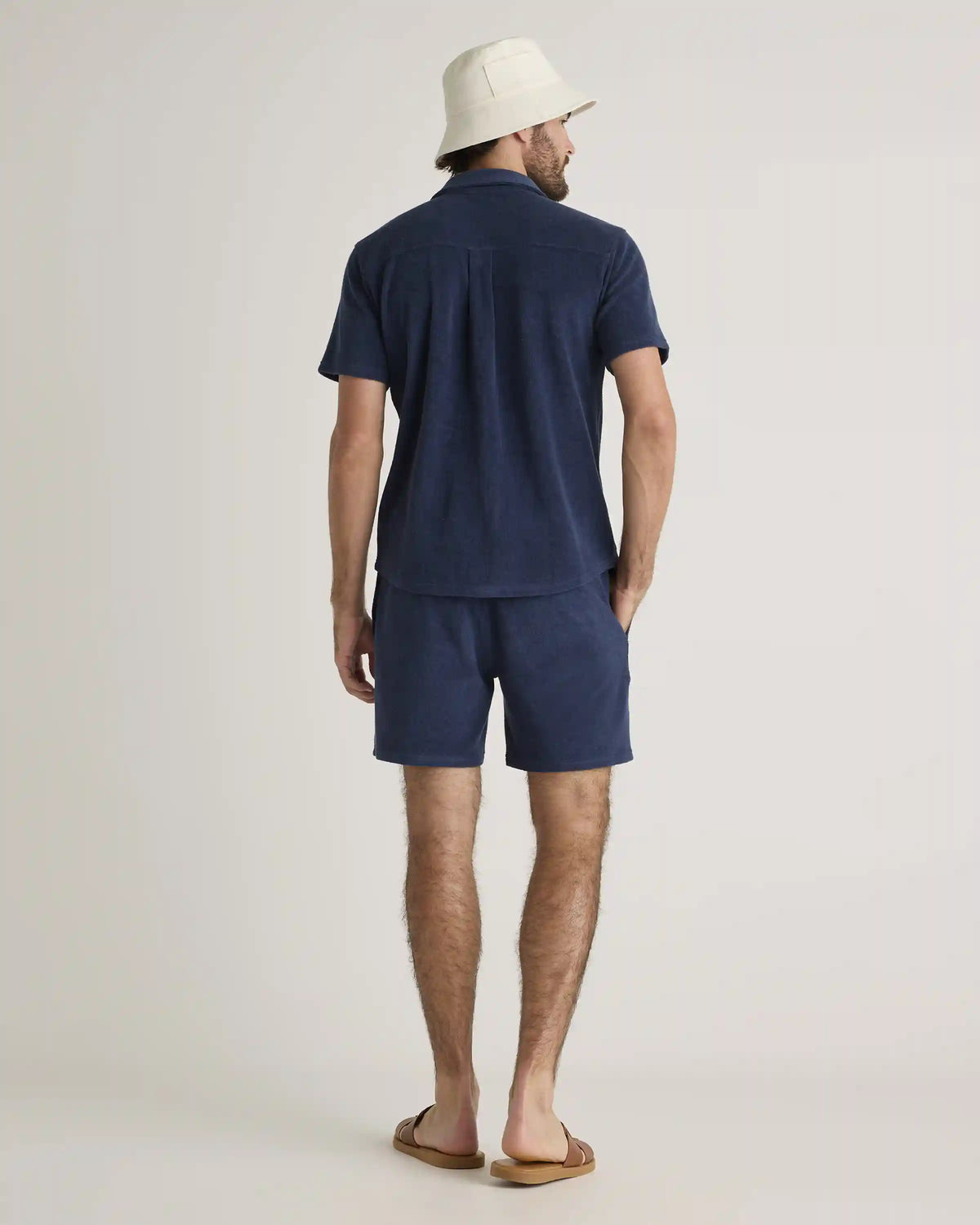 100% Organic Cotton Terry Towel Button Down Polo