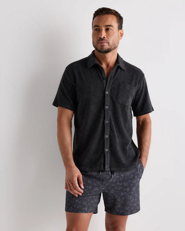 100% Organic Cotton Terry Towel Button Down Polo
