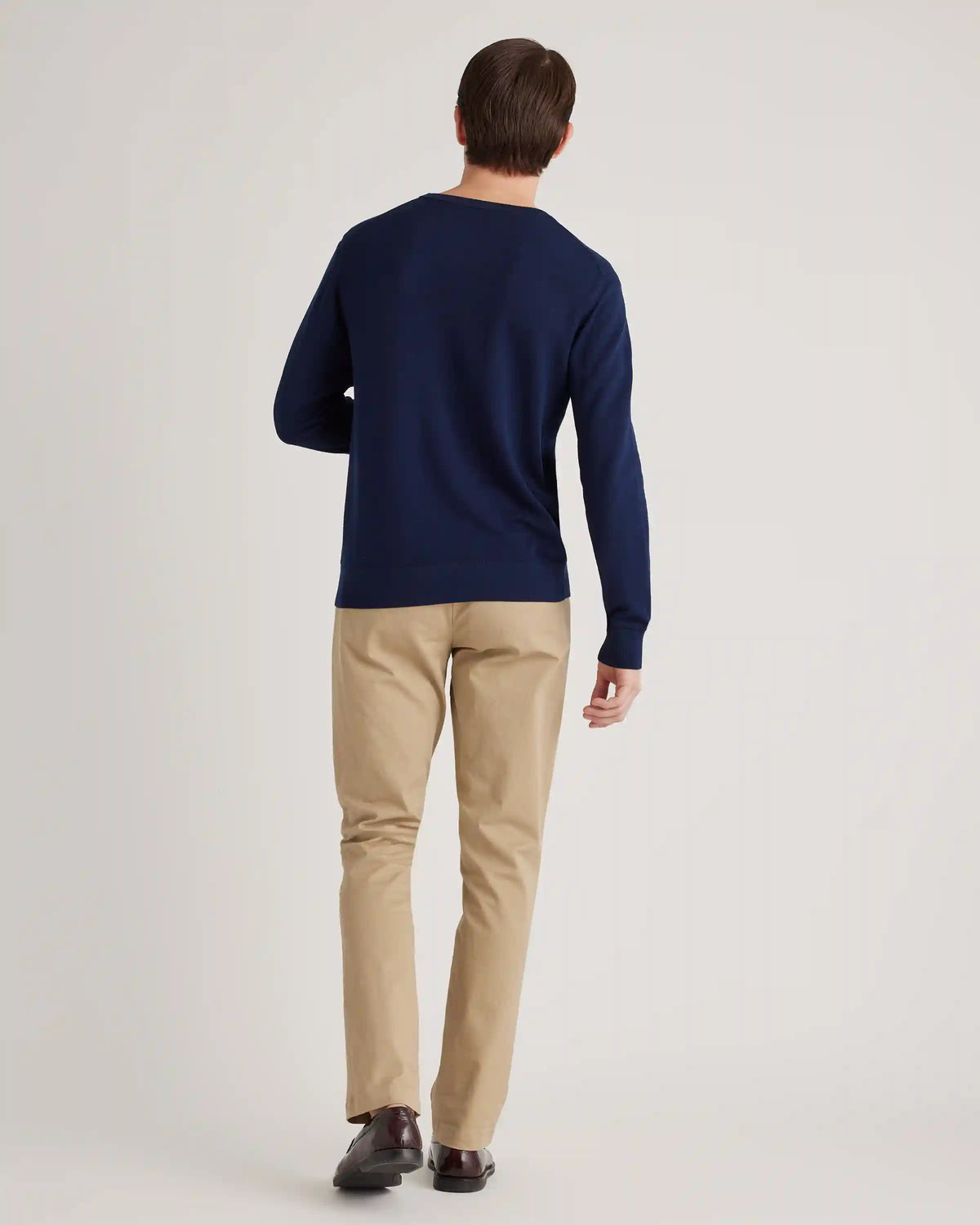Organic Cotton-Silk Pique Crewneck Sweater