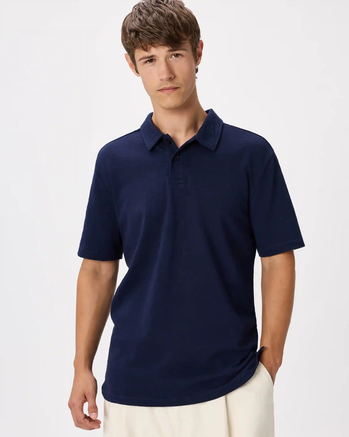 100% Organic Cotton Slub Polo