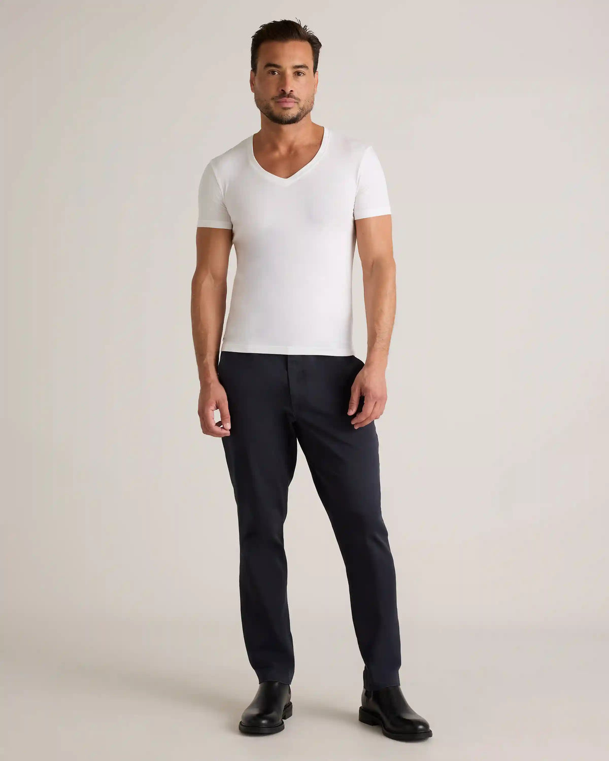Soft Stretch V-Neck Undershirt (3-Pack)