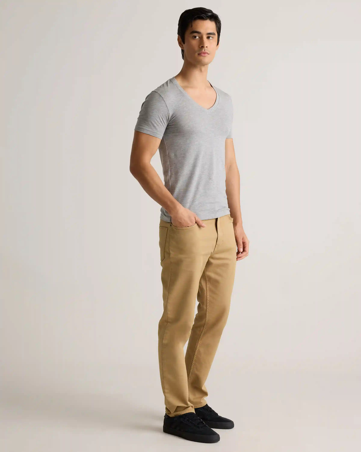Soft Stretch V-Neck Undershirt (3-Pack)