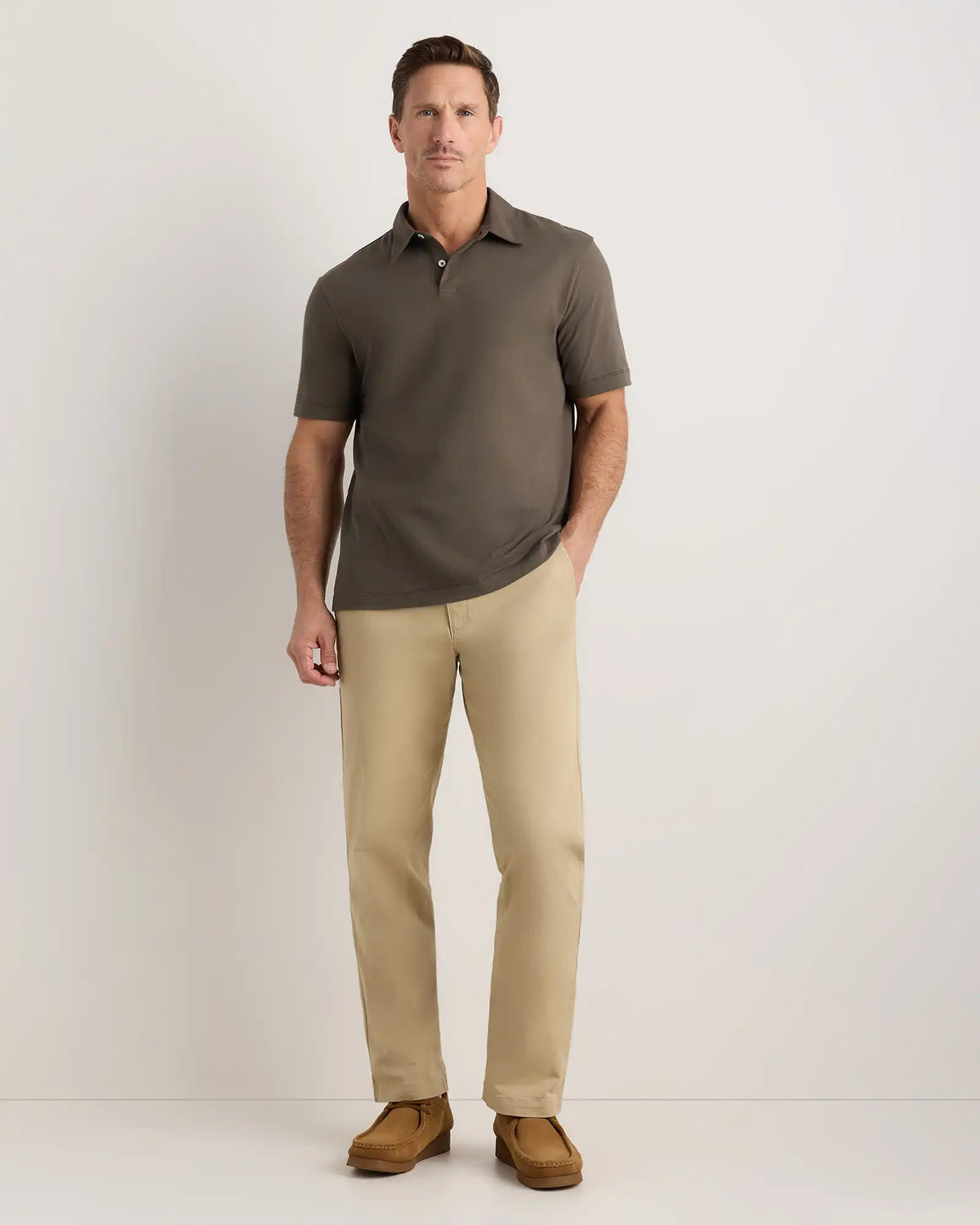 100% Organic Sueded Jersey Polo
