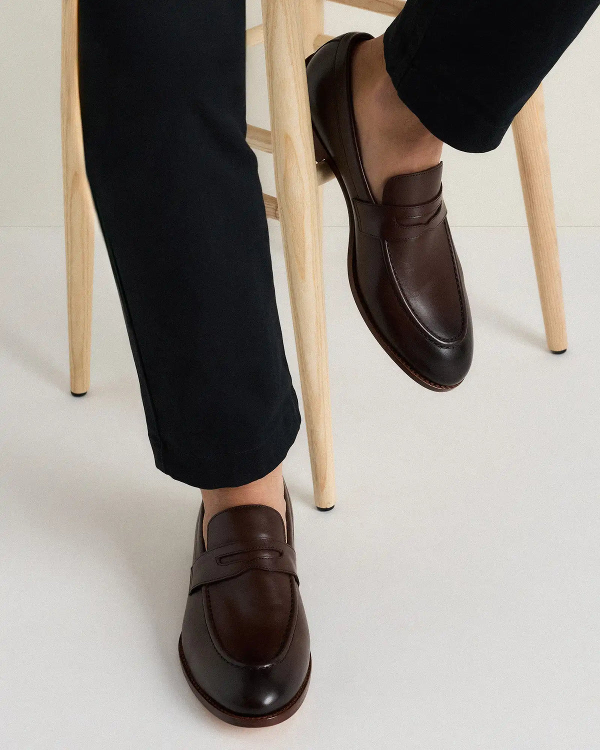 Calfskin Leather Penny Loafer