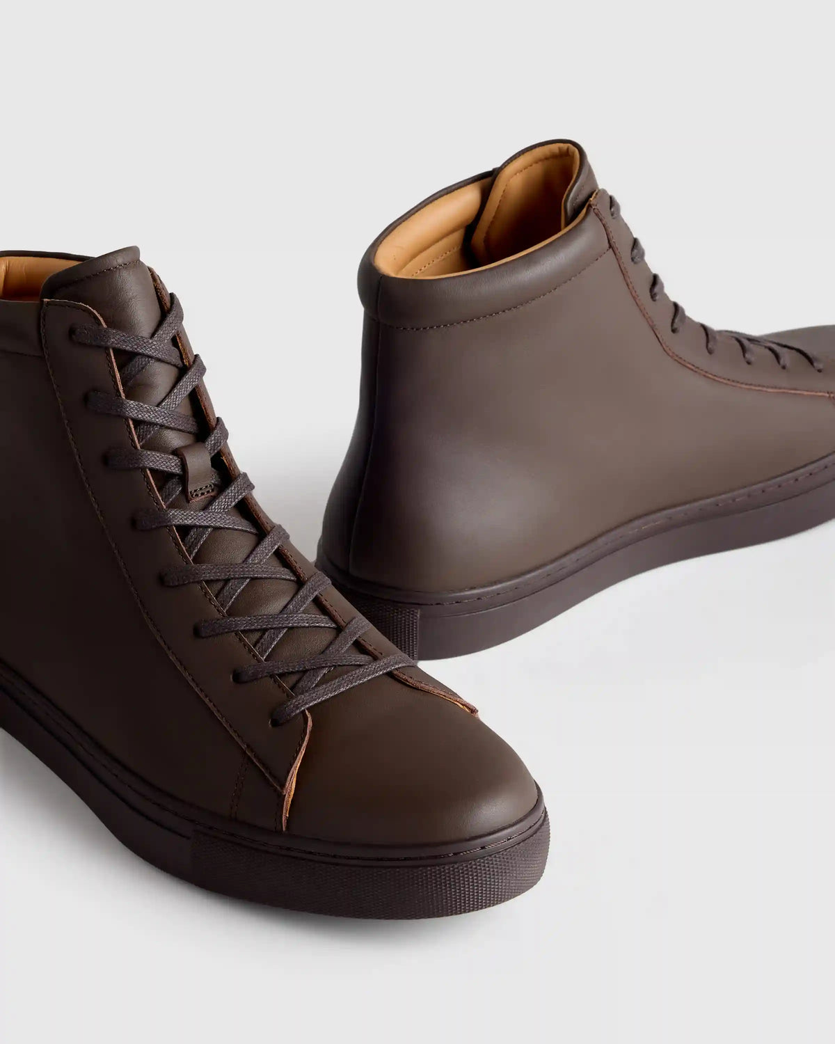 Italian Leather High Top Everyday Sneaker