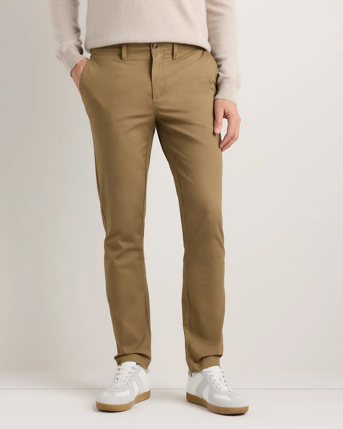 Organic Cotton Stretch Chino Pants - Slim