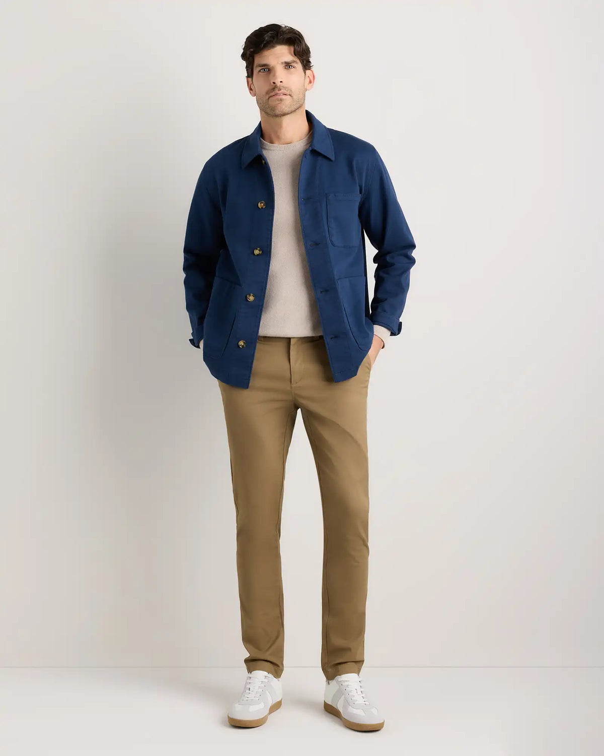 Organic Cotton Stretch Chino Pants - Slim